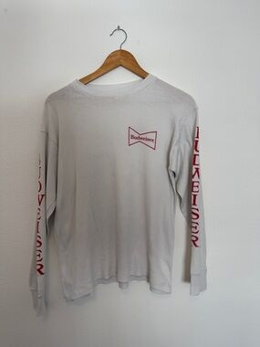 RARE 80’s Vintage Soft Racing Budweiser Men's Long Sleeve
